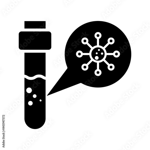 Blood test - Complete blood count CBC icon - information about white and red cells and concentration of hemoglobin and hematocrit. Isolated vector illustration