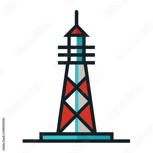 Mast icon isolated on white background