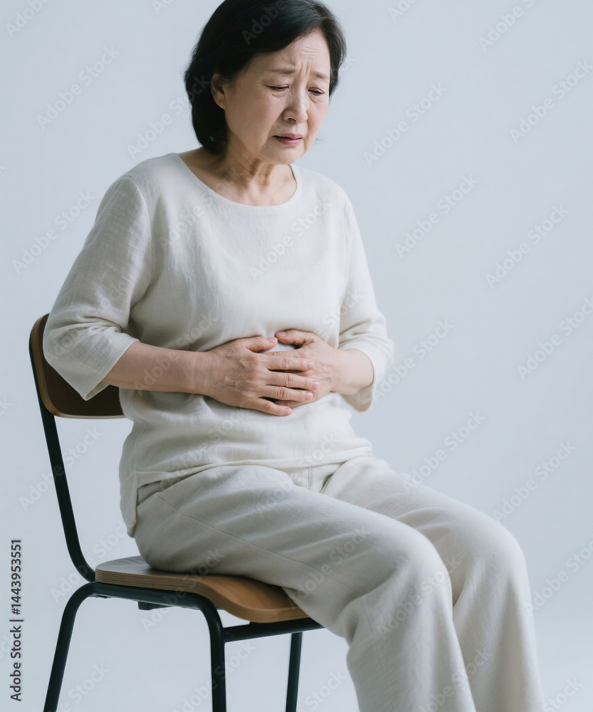 Obraz premium 통증과 고통: 중년 남녀의 허리 디스크 및 관절염 Pain and Suffering: Lumbar Disc Herniation and Arthritis in Middle-Aged Men and Women