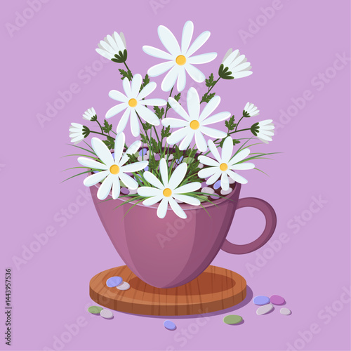 Chamomile in a cup