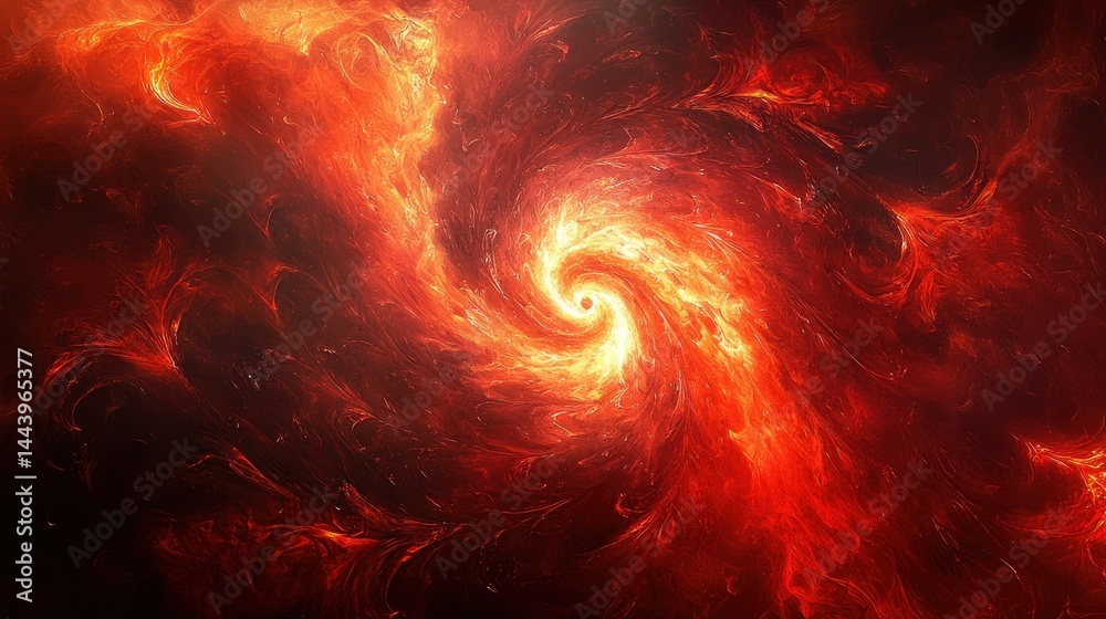 Fiery cosmic vortex