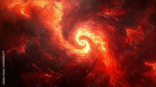 Obraz na płótnie Fiery cosmic vortex w salonie