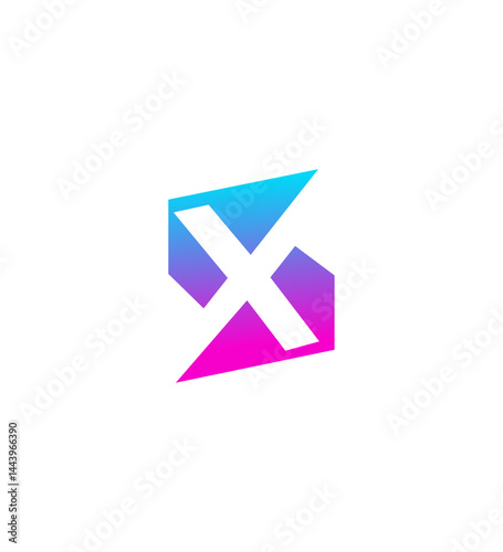 Free Download Abstract Gradient SX or XS Logo Design Modern, Colorful, and Creative - GFXLoad