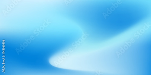 Modern blue gradient background with shining lines waves. Minimalist background simple modern