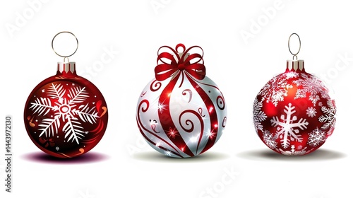 Holiday-Themed Decorative Images with a Simple White Background: Modern and Elegant Design for Creative Projects