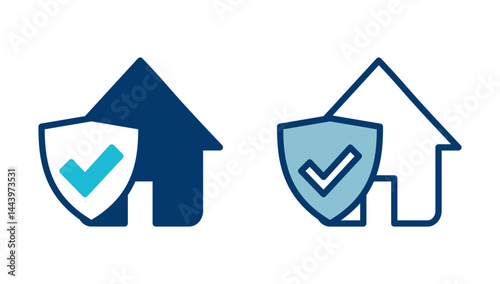 Free Download House insurance icon vector isolated on white background. house protection icon. - GFXLoad