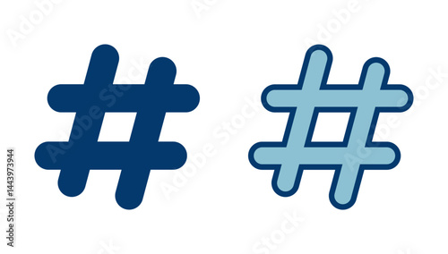 Hashtag icon vector isolated on white background. hashtag vector icon