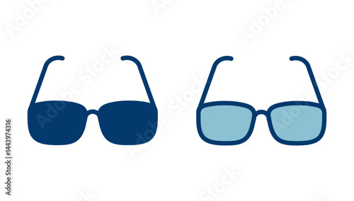 Glasses icon vector isolated on white background. Stylish Eyeglasses. Glasses vector. Optical concept