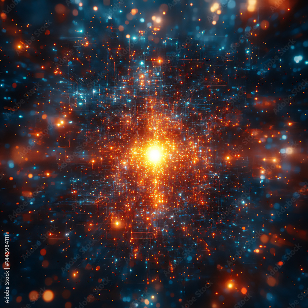 pulsating core of light within geometry, pulsating core of light within geometry,