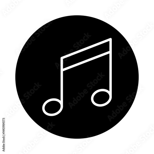 music glyph icon