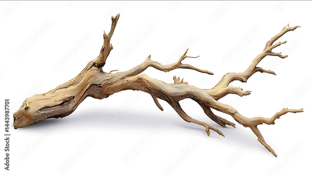 Tree branch on isolated white background Tree branch on isolated white background