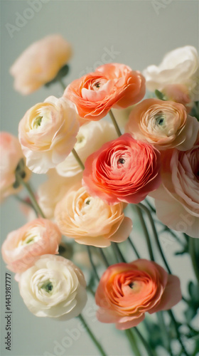 Ranunculus bouquet generated by AI
