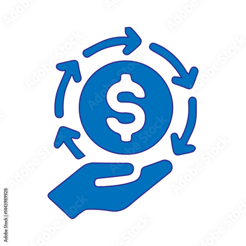 blue olar roi icon