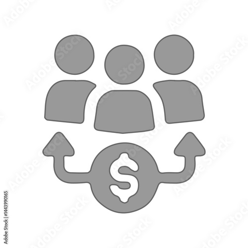 grey dolar dividens icon
