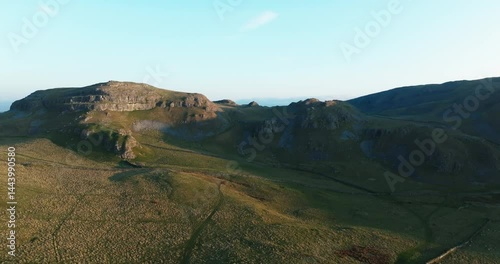 Flying above Warrendale knotts in Yorkshire Dales.