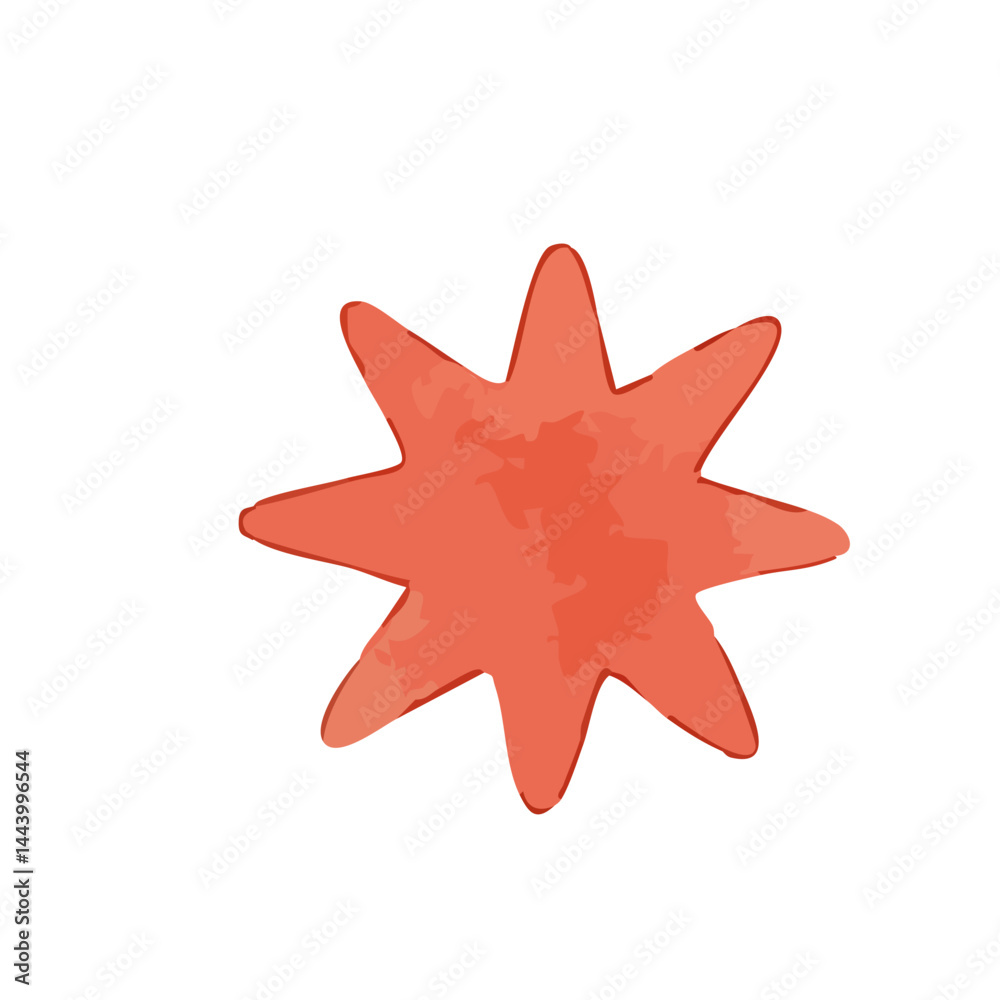 Obraz premium Vector illustrations shape element with watercolor style