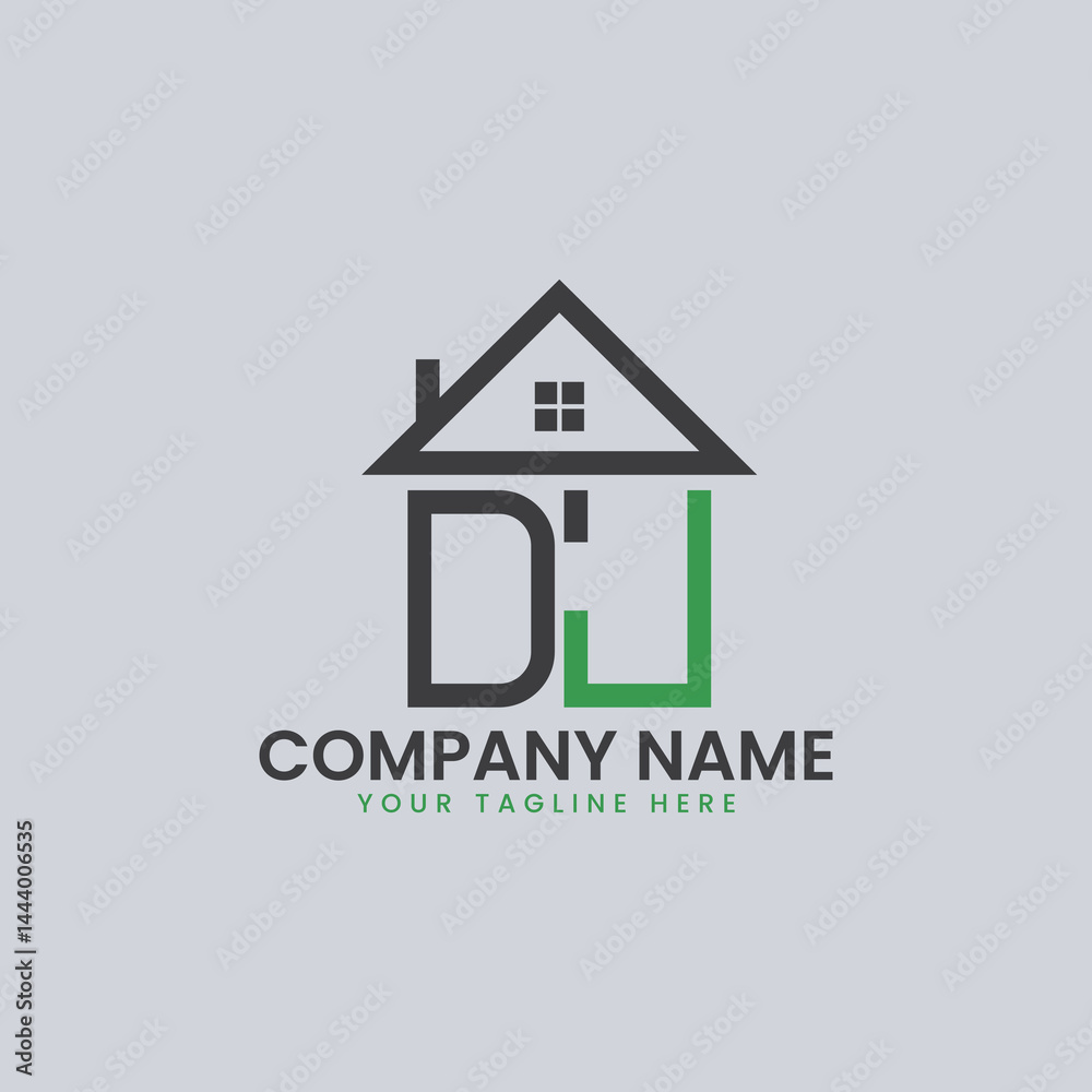 Modern Real Estate Alphabet Logo House Icons Modern Real Estate Alphabet Logo House Icons
