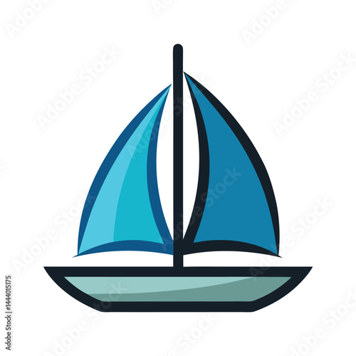Sail icon isolated on white background