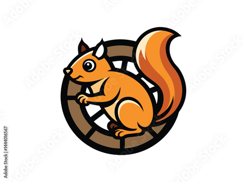 squirrel on a white background