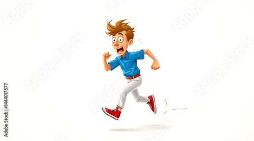 young woman jumping