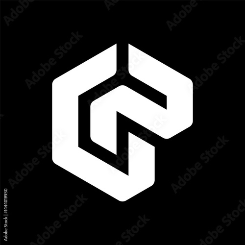 Creative letter GP monogram logo design