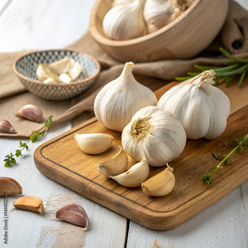 garlic and spices