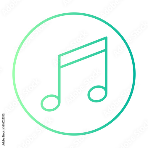 music gradient icon