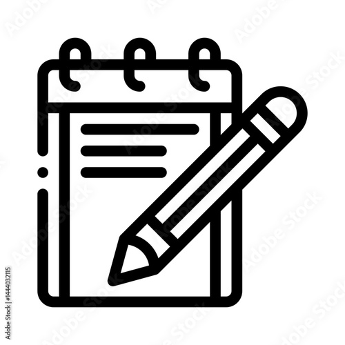 content creation line icon