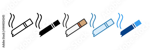 Cigar Icon Set Multiple Style Collection