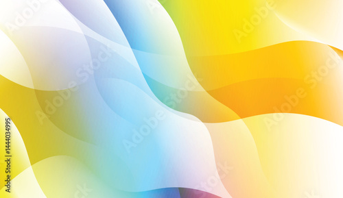 Modern Background With Wave Gradient Shape. For Your Design Wallpapers Presentation. Vector Illustration with Color Gradient.