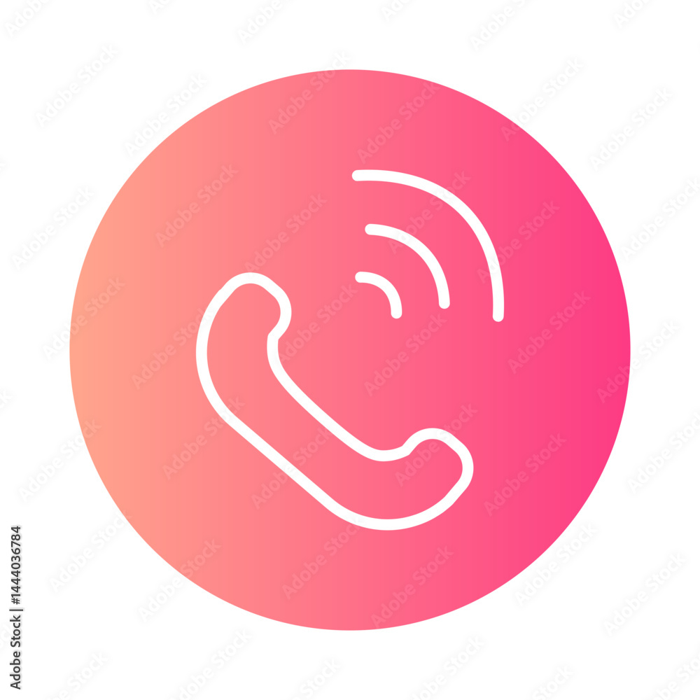 telephone gradient icon telephone gradient icon