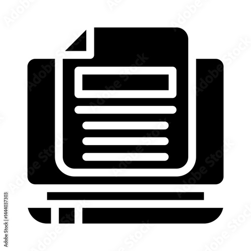 content creation glyph icon