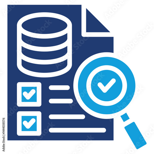 Data Audit Icon Element For Design