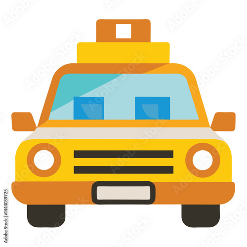 Taxicab icon isolated on white background