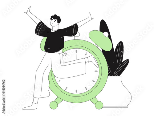 People exercising healthy running vector internet operation illustration

