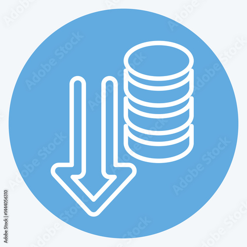 Icon Database. related to Download symbol. blue eyes style. design editable