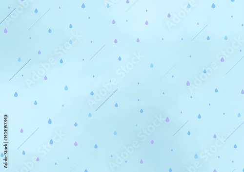 水彩の梅雨の背景