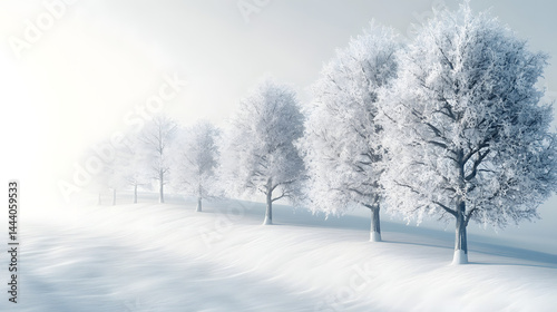 Wallpaper Mural Winter wonderland scene snowy landscape nature photography calm environment serene viewpoint Torontodigital.ca