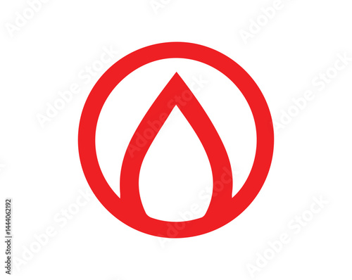 Red Flame and Fire Icon – Vector Burning Symbol, Candle & Heat Illustrations for Safety and Design Use