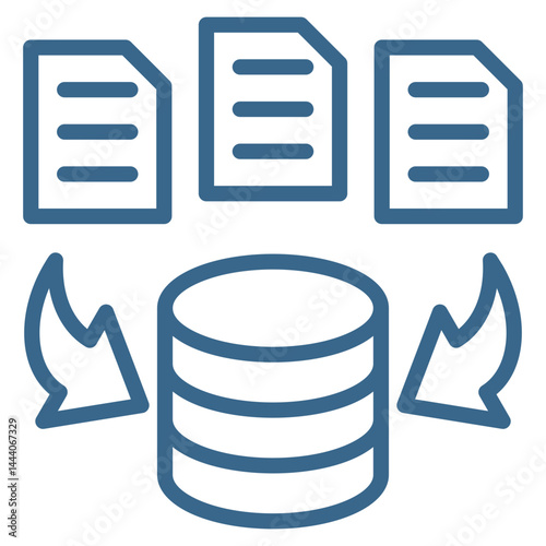 Data Collection Icon Element For Design