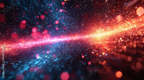 Fragmented abstract display with pulsating fragments background jpeg