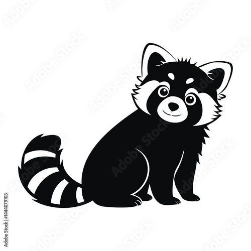A cute cartoon illustration depicts a baby black bear cub with wings, a fun and wild animal character