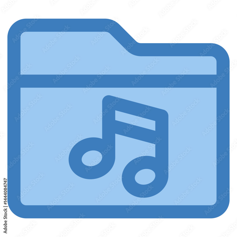 Folder Music Icon Element For Design Folder Music Icon Element For Design