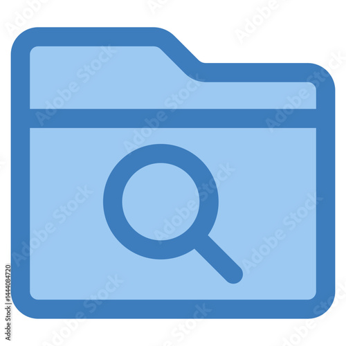 Folder Search Icon Element For Design