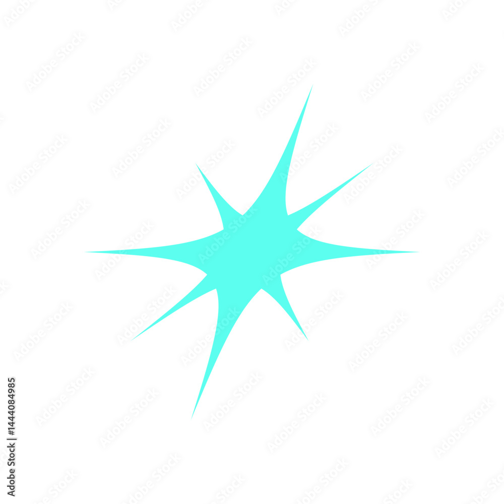 Psychedelic Y2K star symbol. Abstract retro element in modern shape. This cool logo represents 90s nostalgia with a bold geometric form, perfect for trendy decoration or art collection. Psychedelic Y2K star symbol. Abstract retro element in modern shape. This cool logo represents 90s nostalgia with a bold geometric form, perfect for trendy decoration or art collection.