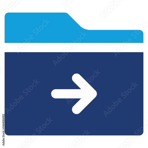 Folder Move Icon Element For Design
