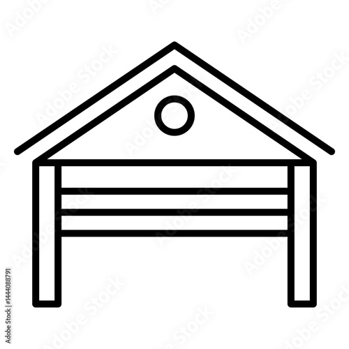 Carport line icon