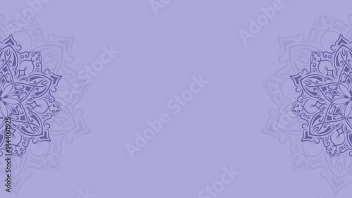 decorative mandala animation on classic background