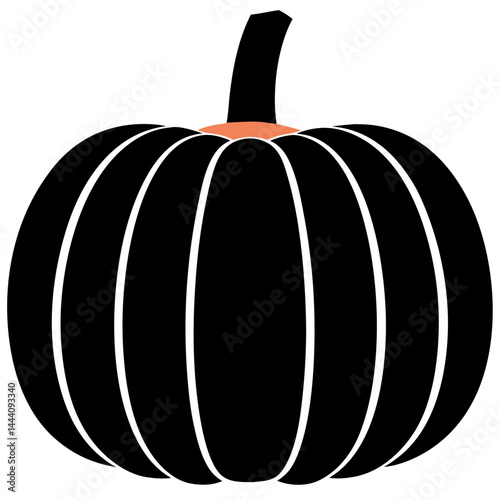 Isolated Pumpkin Flat Icon Colorful Harvest Vegetable Clipart Beneficial Vegetables Icon Vector Illustration on Transparent Background PNG Image