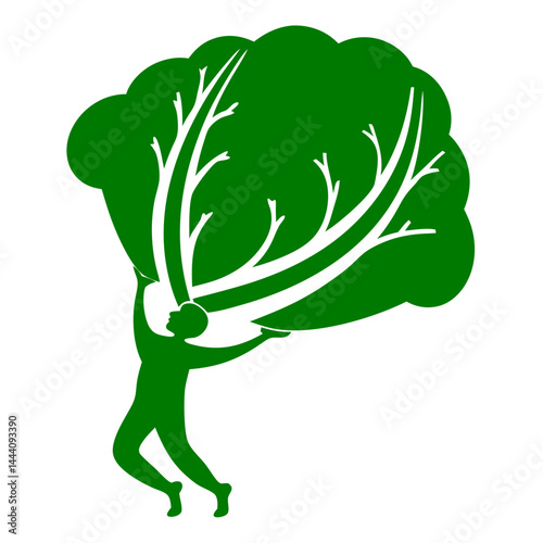 Healthy Red Cabbage Vegetable Silhouette Icon Design Vector Illustration on Transparent Background PNG Image